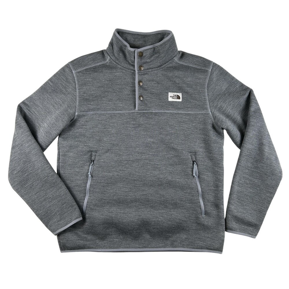 The North Face Sweatshirt Mens Medium Patrol Sherpa Lined Snap Mock Neck Fleece